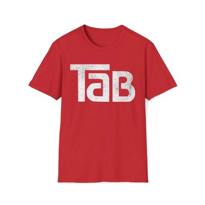 TAB Limonade Trinken T-Shirt | Vintage Retro 80er Cola Unisex Softstyle T-Shirt