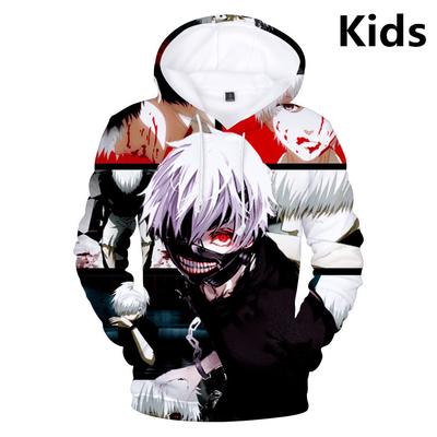 Hoodie Tokyo Ghoul 3D Printed Hoodies Boy/girls Sweatshirt Long Sleeve Cartoon Pullover Tops Teen Clothes