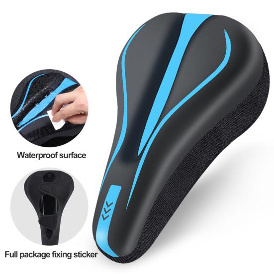 Potah sedla na kolo Celoobalový design Extra měkký Vodotěsný Proti poškrábání Univerzální Polstr na sedlo na kolo Polstrovaný potah na sedlo na kolo