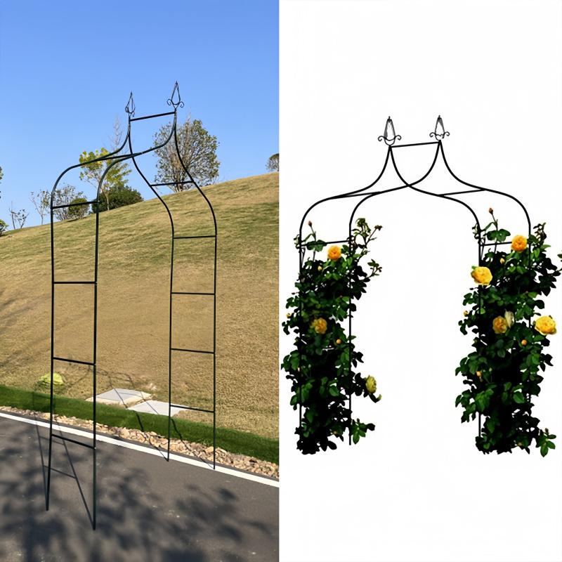 255X140X38cmWedding Garden Plant Climbing Rose Arch Flower Stand Vine Support Grape Trellis Outdoor Courtyard