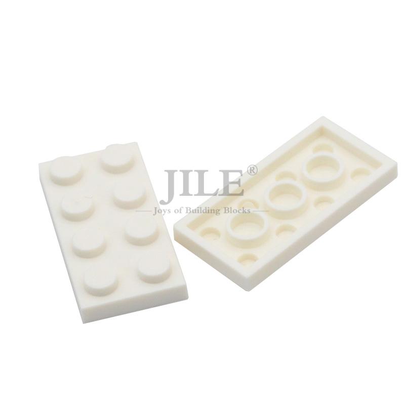 50Pcs Moc Compatible 3020 Plate 2X4 Bricks Colorful Building Blocks Educational Assembles Particles Accessories Toy City