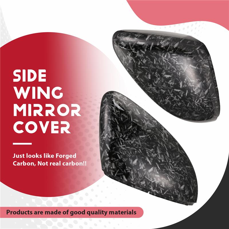 

Car Forged Carbon Pattern Side Wing Mirror Cover For Golf 7 MK7 7.5 GTD R GTE VII Cap E-Golf Sportsvan 2013-2019-A99D