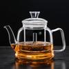 Glass Steaming Teapot Tea Maker Thickened Household Boiling Water Health Pot Electric Ceramic Stove Heating Black Thickened Durable