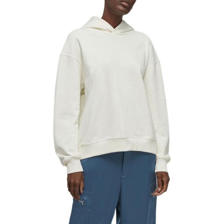 Y-3 SS23 Solid Color Hooded Pullover Long Sleeve Sweatshirt Men sweatshirt White IB4811
