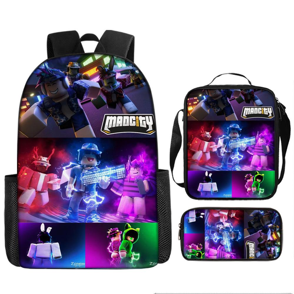 Robles Backpack Three-Piece Children'S Cartoon Backpack Large Capacity School Bag