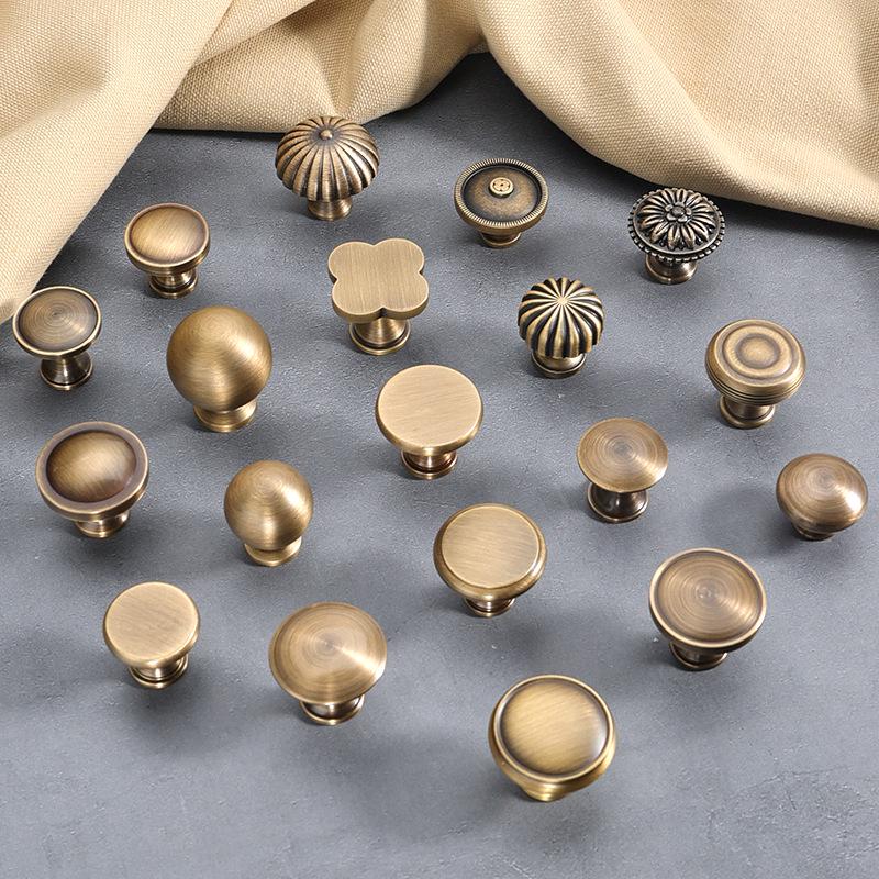 Antique Bronze Round Ball Cabinet Drawer Pull Handle