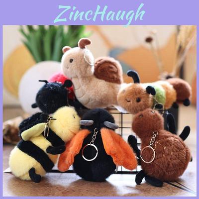 Animal Shape Plush Keychain With Soft Fabric For School Bag Decoration And Gift