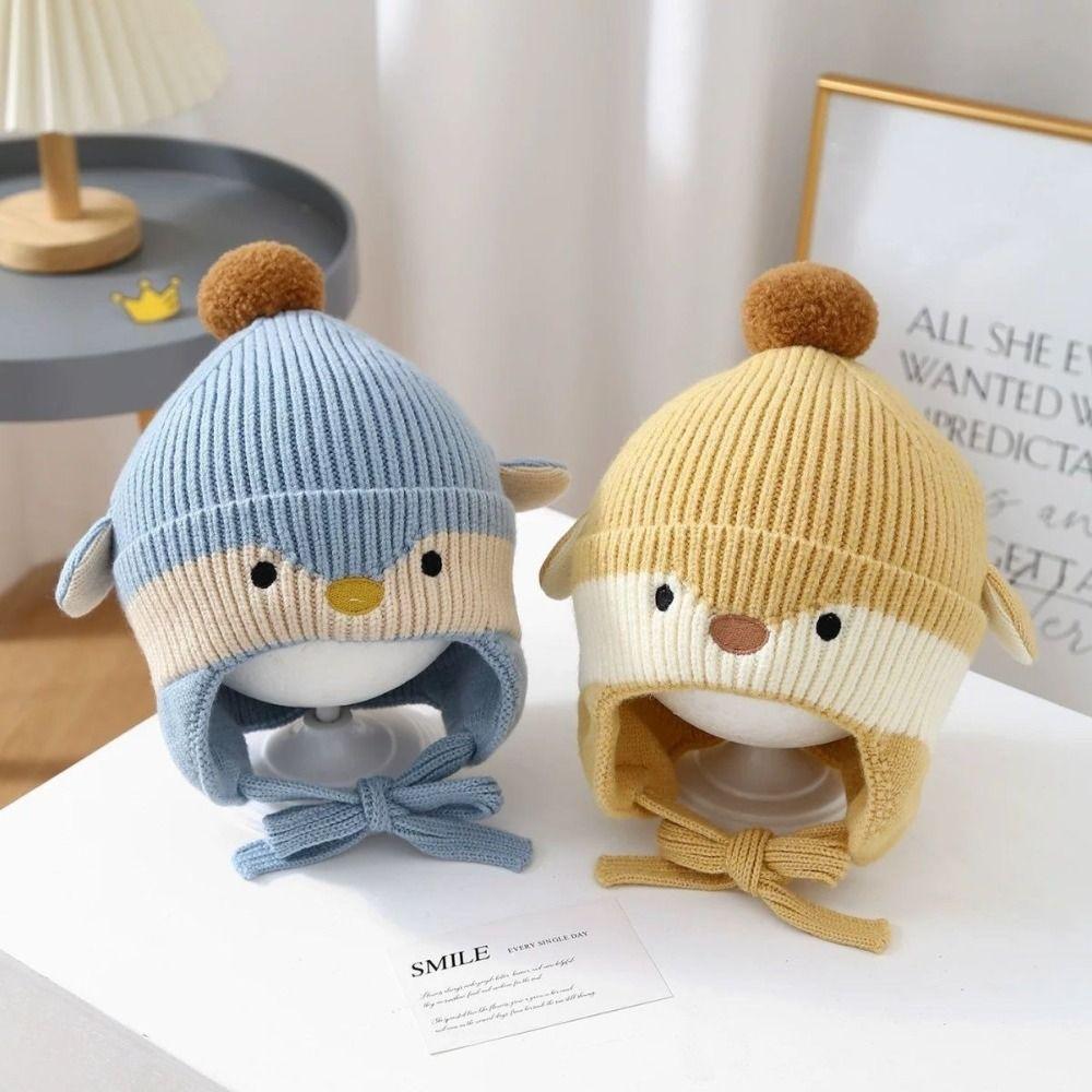Cotton Kids Beanie Warm Thick Earflap Hat Skin Friendly Kids Hat Daily Outdoor