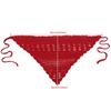 Hollow Out Knitted Headband Soft Hair Scarf Fashion Triangle Headscarf Bandana  Women