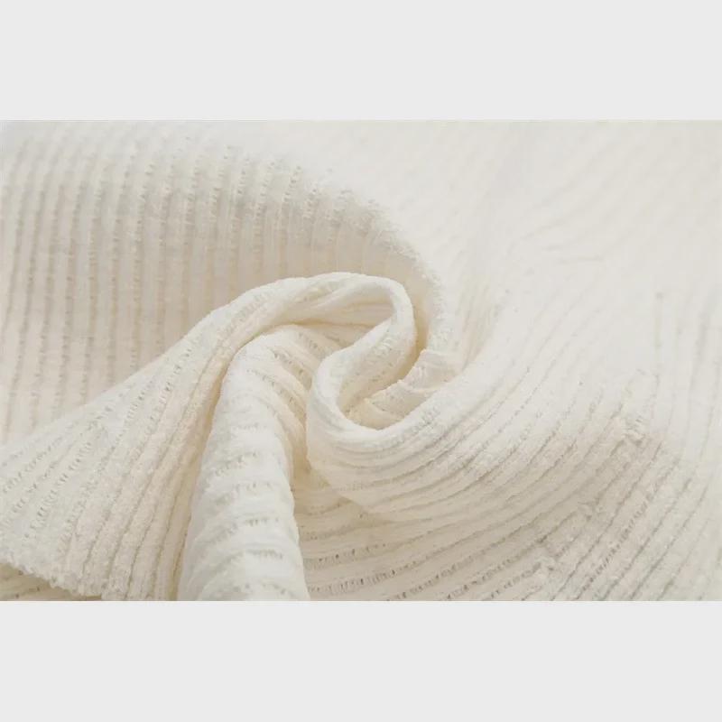 Autumn Women's Ribbed Knit Long-Sleeve Dress - Simple Style Short Skirt