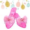 Princess Shoe Set  Dress Up Kids Wedge Heels Slip On Shoes Pastel Colored Princess Dress Up Shoes