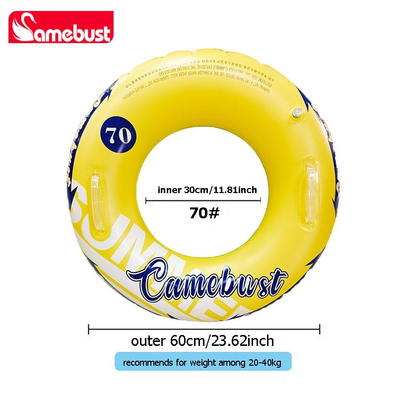 Camebust Swimming Ring Adult Thickened Internet Celebrity Inflatable Lifebuoy Large Adult Firebird Swimming Ring Double Air Ro