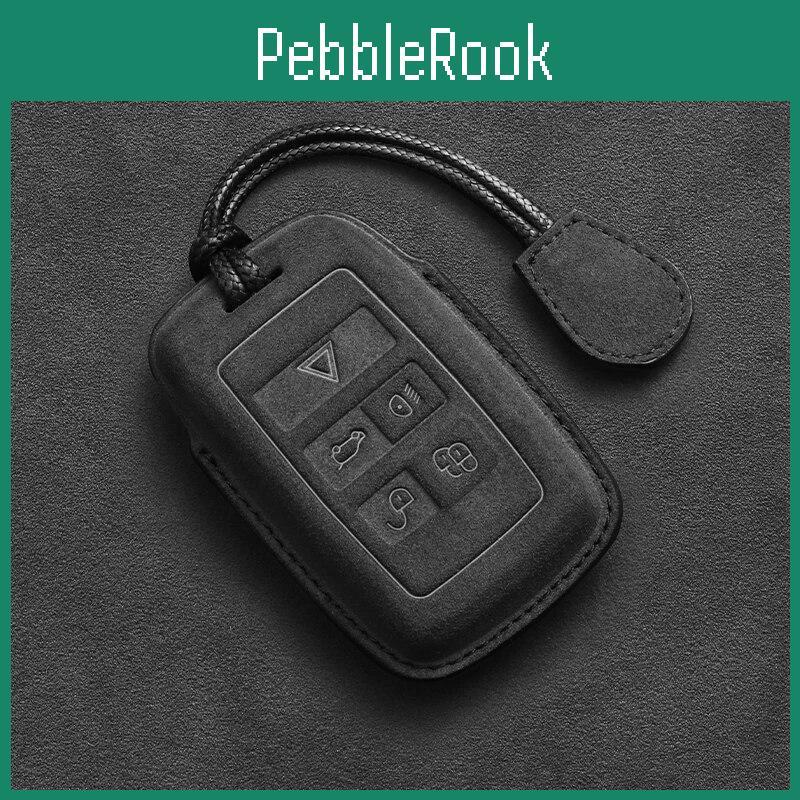 Case Key Car Suede Leather For Land Rover Range Rover Evoque Discovery Sport Velar For Jaguar Xe Xf Epace Fpace Accessories