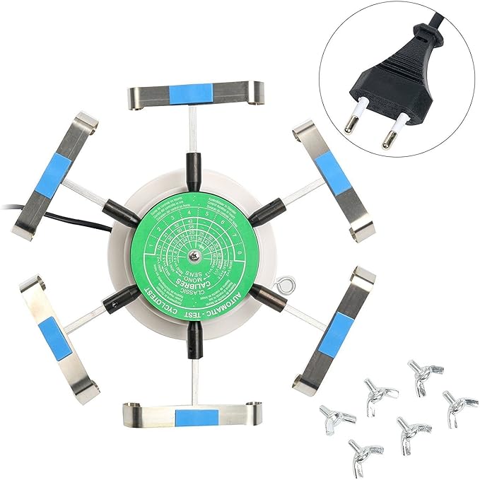 

Профессиональная машина для тестирования и завода механических часов из сплава, инструменты для тестирования и ремонта автоматических часов, вмещает 6 часов, вилка ЕС 220 В