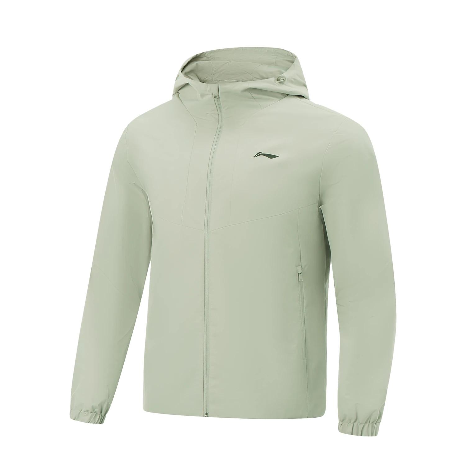 Li-Ning Fitness Series Casual Minimalist Fashion Zip Hooded Jacket Men jackets AFDVG67-1 M