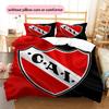 Club Atletico Independiente Pattern Bedding Home Decoration Birthday Gift (1 * Duvet Cover + 2 * Pillowcase, Without Core)