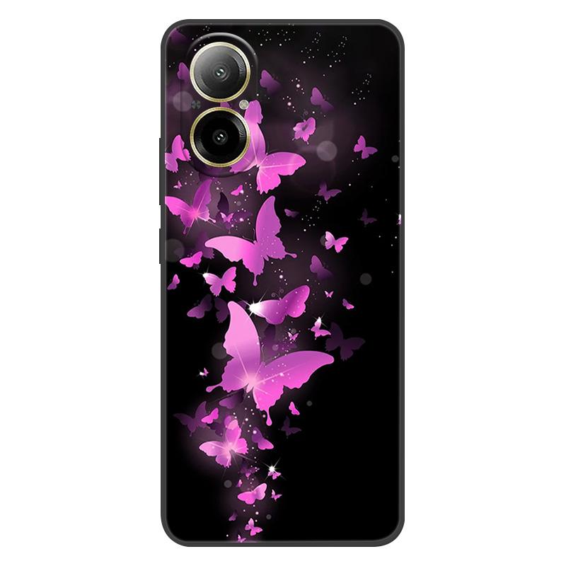 Pro Realme C67 4G C65 Pouzdro Mramorové Měkký Matný Silikonový Zadní Kryt Pro Realme C53 C55 Celé Tělo Telefonu RealmeC67 Coque Fundas