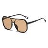 New retro large frame sunglasses men's and women's fashion UV protection sunglasses double beam pilot sunglasses