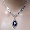 Gothic Steampunk Necklace With Geometric Alloy Pendant And Cross Chain For Women