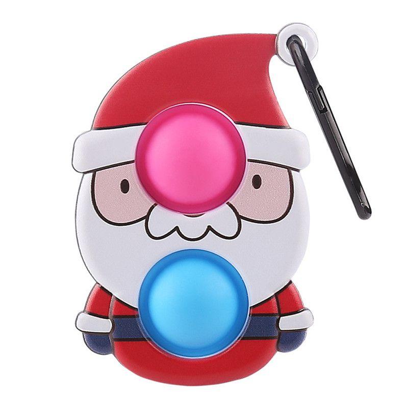 Lovely Double-sided Christmas Pop It Sensory Fidget Toy For Stress Relief And Fun