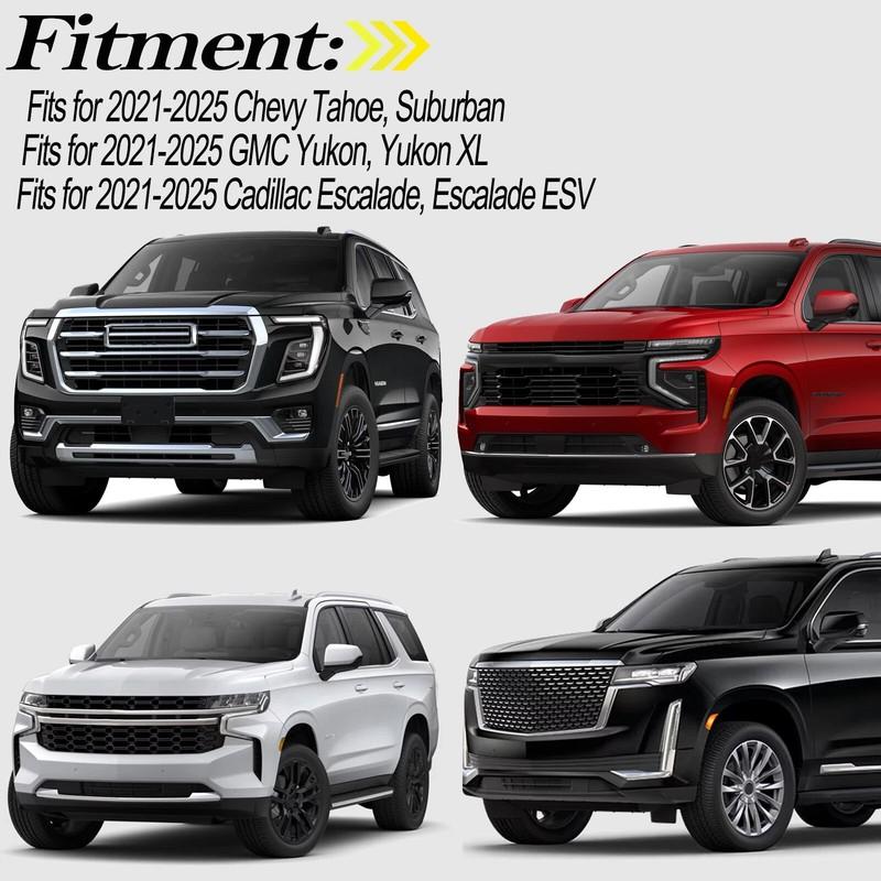 For Chevy GMC Yukon     2024 2025 Car Replacement Rearview Side Mirror Cover Wing Cap Exterior Door Shell Trim