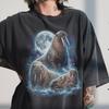 Three Walrus Moon Shirt, Vintage 90s Graphic Tee, Arctic Sea Animal Lover Gift