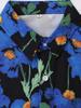 Oversized Loose Short Sleeve Flower Print Hawaii Beach Summer Men Shirt Student Couples Fashion Casual Mens Clothing