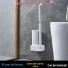 Disposable Freestanding Toilet Brush Set with Replacement Heads for Thorough Bathroom Cleaning