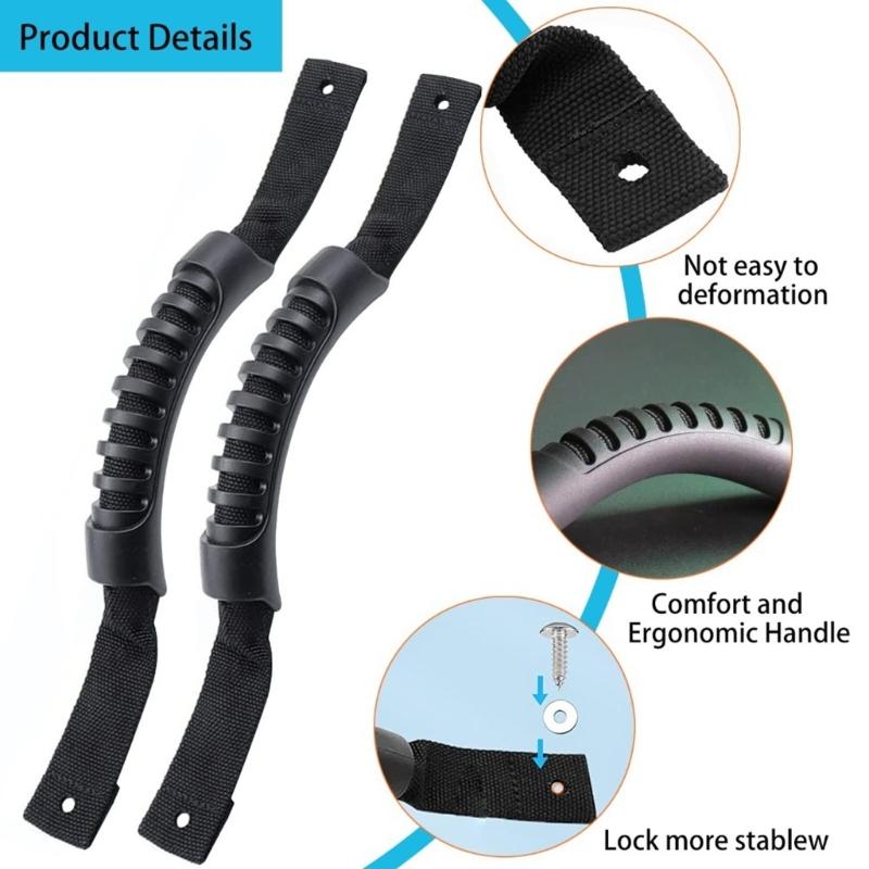 2/4Pcs Universals Canoes Boats Mount Carry Handle Ergonomic Luggage Case Handle for Kayaks Repair Accessories Enduring