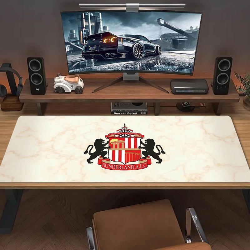 Sunderland Association Football Club Logo Large Size Mouse Pad Large Gaming Table Cushion Non-slip Laptop Tablet Big Mousepad XXL Mat Mini PC Playmat