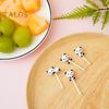 16Pcs Fruit Fork Easy To Clean Cute Panda Shape Food Dessert Picks Food-grade Bento Picks for Children