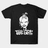 Herr Svart Tryckt T-shirt Tankflicka No-Cut Transferpapperstryck Bomulls-T-shirt