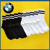 BMW Student Spring & Fall Black and White Parallel Bars Campus Socks with School Uniform Knee Socks Boys Socks Zhuji Socks Industry Women's Socks