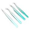 Nail Tweezers Lightweight Versatile Fine Point Stainless Steel Comfortable Grip Nail Art Tweezers