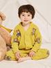 Lanweiliyang Boys' Fleece-Lined Velvet Pajamas - Cozy Autumn/Winter Set