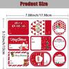 Christmas Stickers for Gifts Customizable Name Labels for PresentsWrapping Baking Packages Envelope Seals Xmas Party Decorations