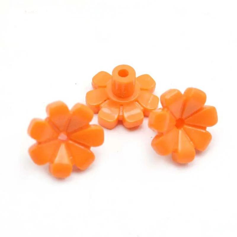 Flower Stem Plant Landscape 7 Petal Flowers for Small Building Block Flower Bed Ornament Compatible with LEGO Garden 32606 95831