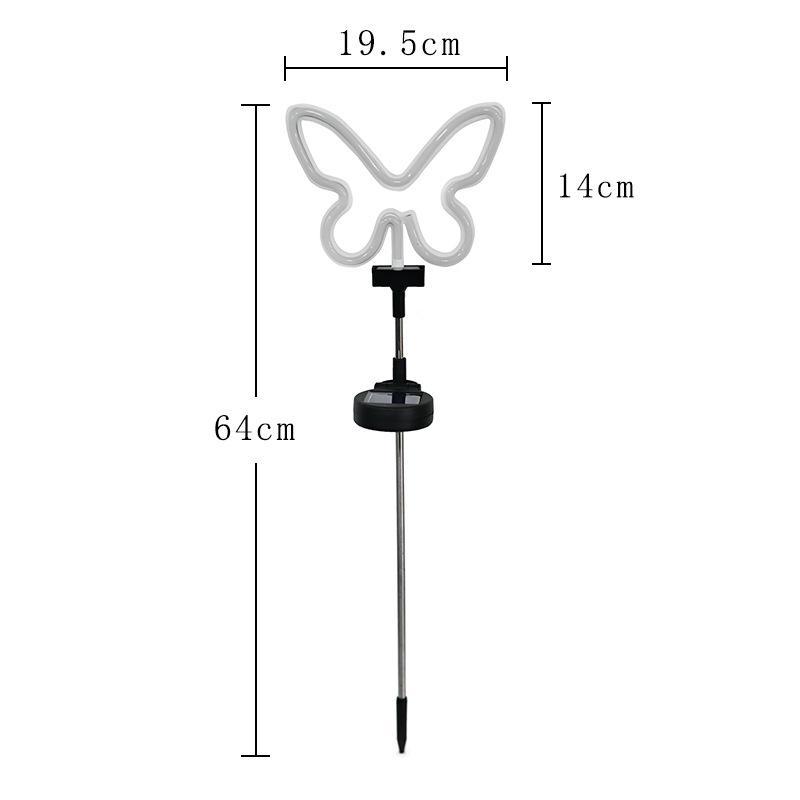 Solar Courtyard Landscape Cactus Neon LED Light Lawn Floor Plug Light Decorative Solar Panel