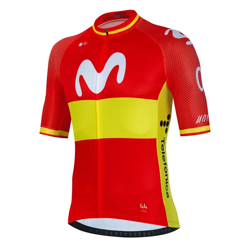 Movistar 2025 Cycling Jersey Set Summer Spain MTB Bike Clothes Uniform Maillot Ropa Ciclismo Men Bicycle Clothing Suit Hombre
