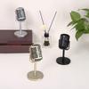 Classic Retro Microphone Props Plastic Miniature Dynamic Vocal Microphone Vintage Fake Microphone Model Costume Role Play