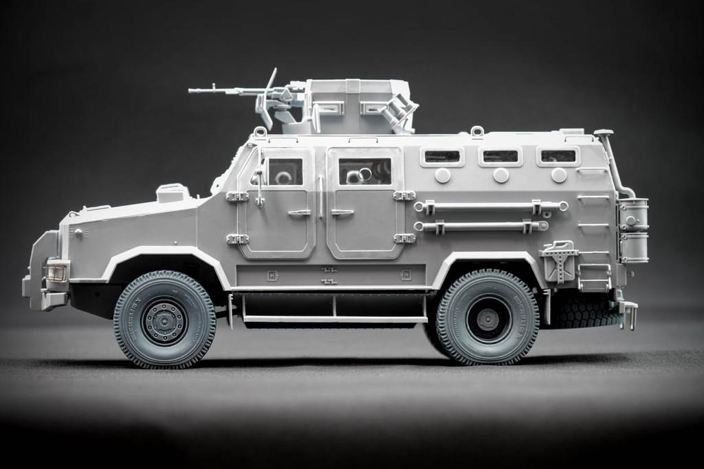 Scale-X 1/35 Ukrainian Armored Vehicle Kozak-2 Weight-Deforming Wheel Set (5 pieces) (for ICM) Plastic Model Parts SCXWM35006S (Military Vehicle)