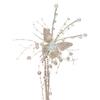 New Butterfly Tassel Pearl Hairpin Princess Bridal Wedding Headgear Semisen Crystal Hair Accessories