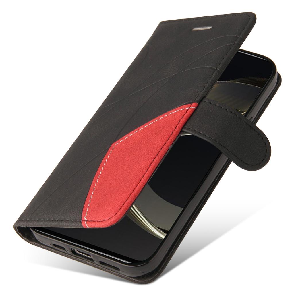 For Huawei nova 12 SE 4G/nova 11 SE Leather Case Wallet Stand Color Splicing Phone Cover