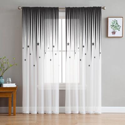 Form Sterne Sheer Fenster Vorhänge Für Wohnzimmer Schlafzimmer Moderne Voile Tüll Vorhänge Stoff Vorhänge Für Küche