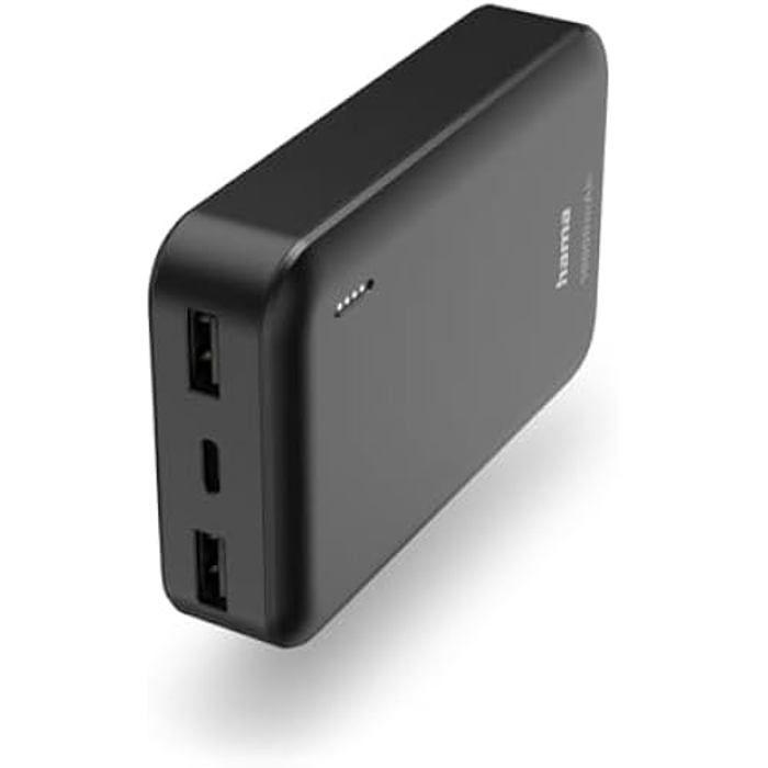 

Chargeur Power Pack - HAMA - 10 000 mAh - Charge Rapide - 2 x USB A - USB C сірий