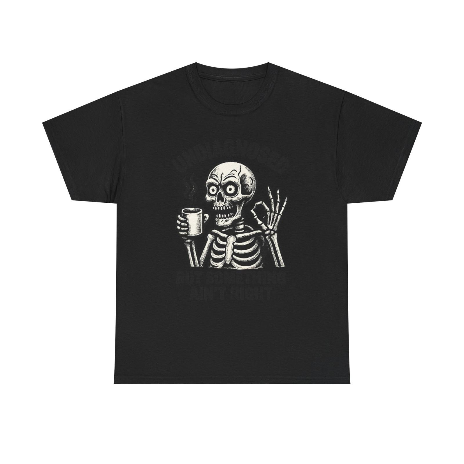 Undiagnosed Skeleton Unisex Heavy Cotton Tee, Funny Shirt, Medical Humor [...] S разноцветный