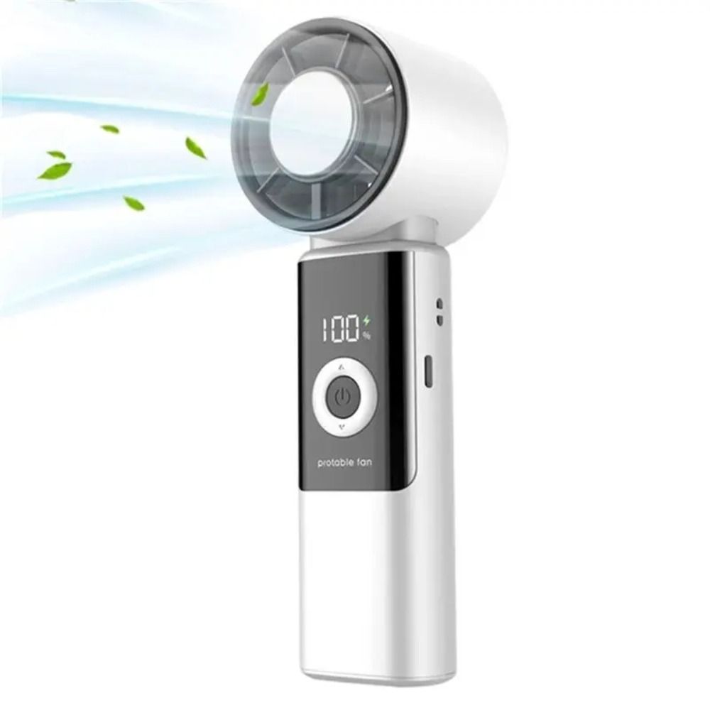 Digital Display Portable Handheld Fan Adjustable Personal Cooling Fan Powerful Turbos Fan  Camping