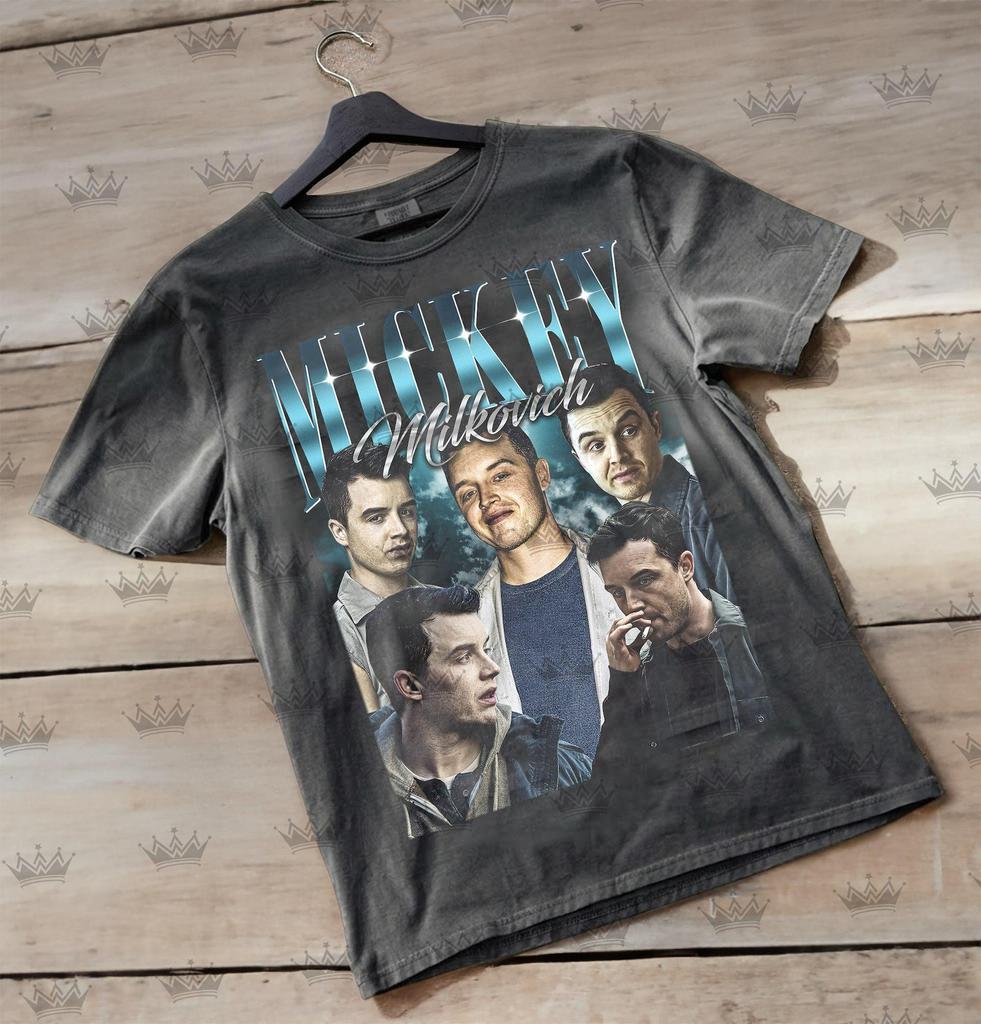 Mickey Milkovich Vintage T-Shirt, Homage Retro 90s Graphic, Ideal Gift for TV Series and Movies Enthusiasts ID