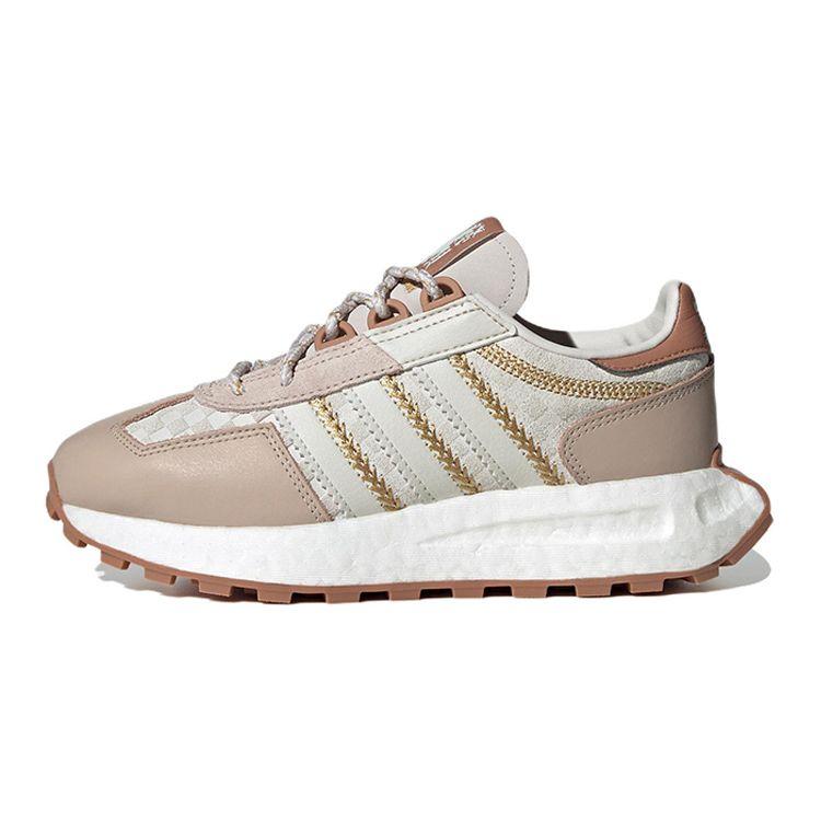 Adidas Originals Retropy E5 Comfortable Trendy Durable Low-Top Sports Casual Shoes Kids Sneakers White Pink Gold IF5000