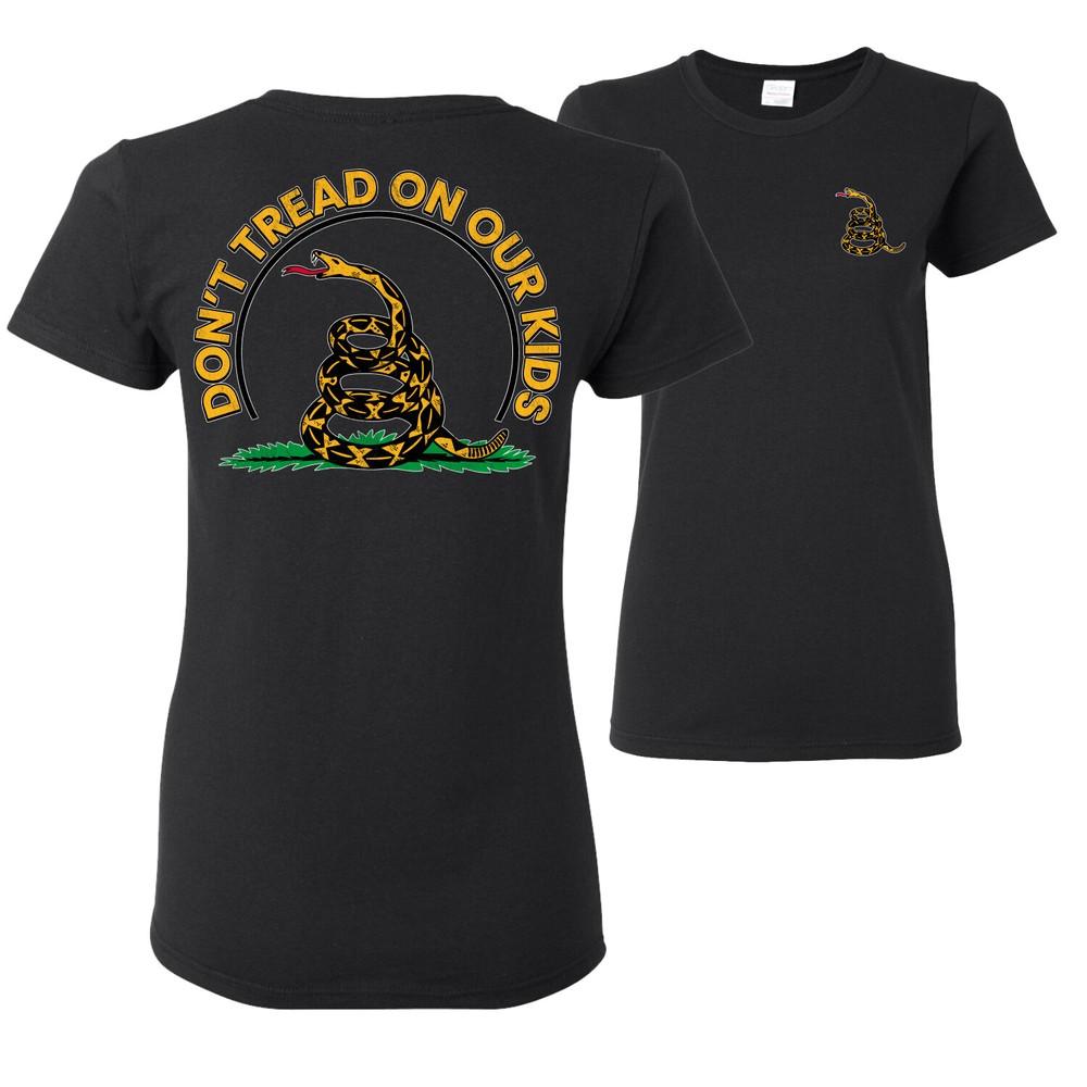 Dont Tread On Our Kids Gadsden Flag American Pride Women Graphic Shirt Unisex T-Shirt XXXXL